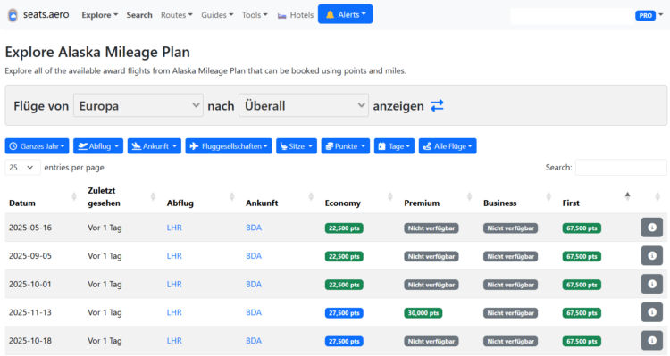 Seatsaero Explore Mileage Plan Europa Anywhere 1
