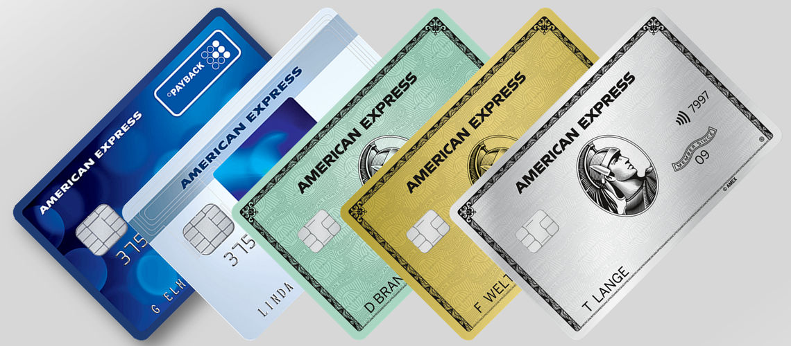Slider American Express Kreditkarten 2025