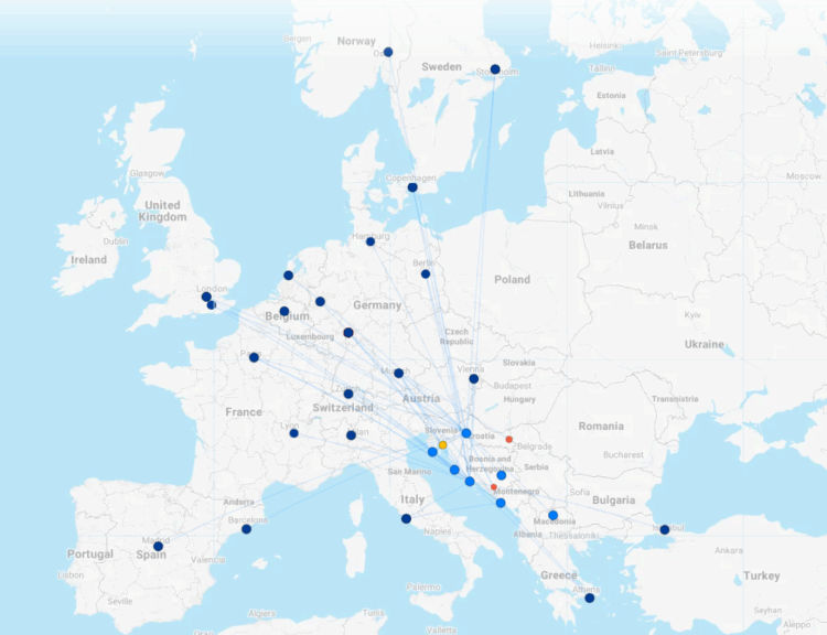Croatia Airlines Streckennetz Dezember 2025 Flightconnections