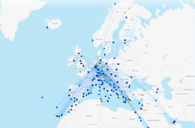 Eurowings Streckennetz April 2025 Flightconnections