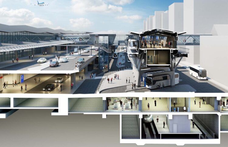 Frankfurt Skyline Station Terminal 1 Copyright