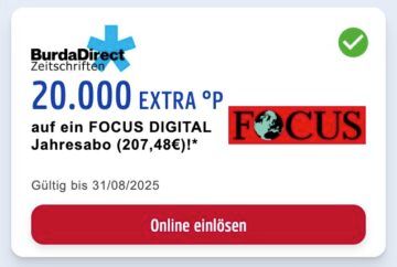 Payback Ecoupon Focus Digital Abo August 2025