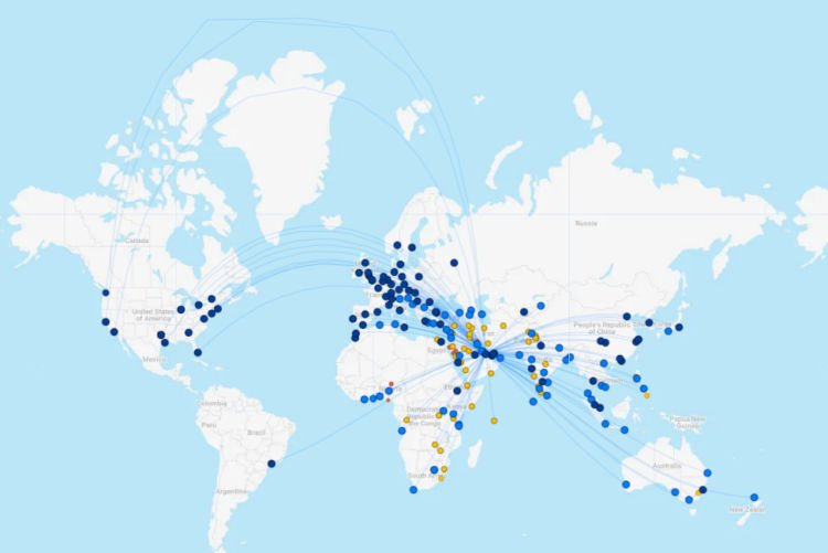 Qatar Airways Streckennetz Flightconnections April 2026