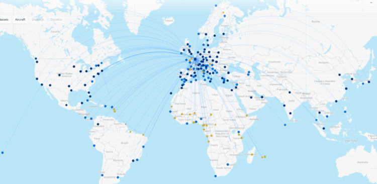 Air France Streckennetz Juni 2025 Flightconnections