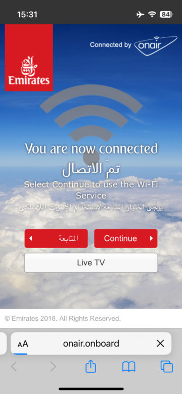 Emirates Boeing 777 300er Wifi 1