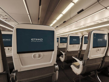 Etihad Airbus A321lr Economy Class Bildschirme Copyright