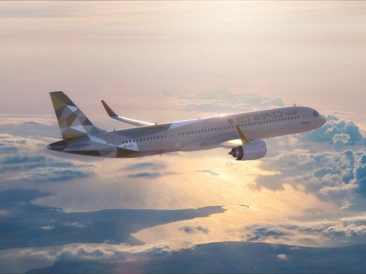 Etihad Flugzeug Airbus A321lr Copyright
