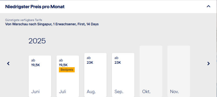 Lufthansa Bestpreissuche Singapur