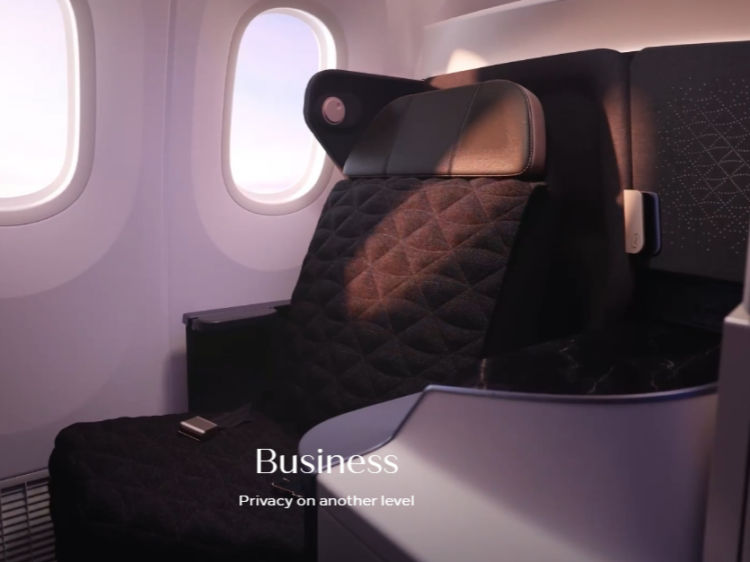 Riyadh Air Business Class Sitz Fenster Copyright