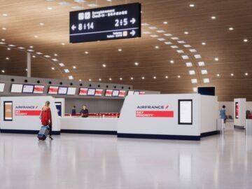 Air France Skypriority Check In Paris Eingang Copyright