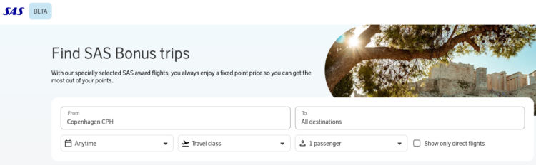 Sas Eurobonus Award Finder Beta Suchmaske