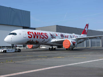 Swiss Airbus A350 900 Wanderlust Bemalung Copyright
