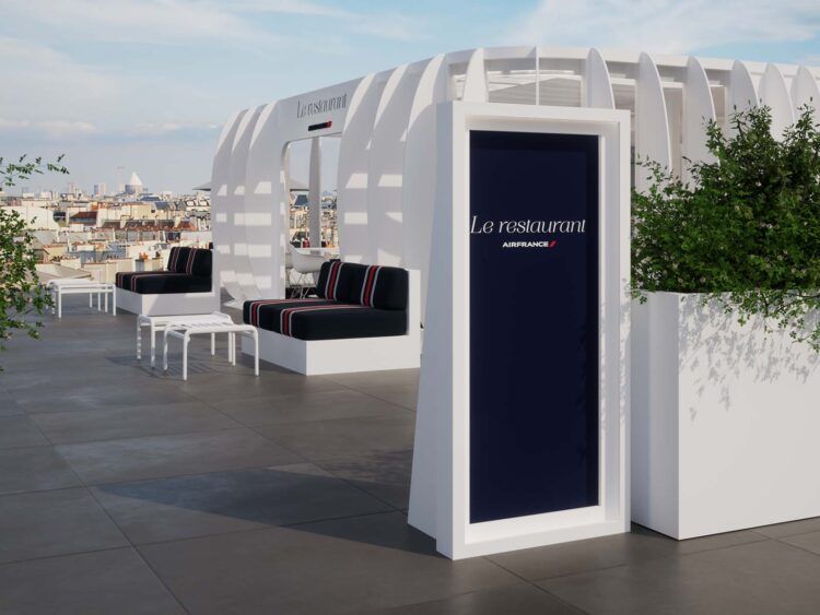 Air France La Restaurant Paris Eingang Copyright