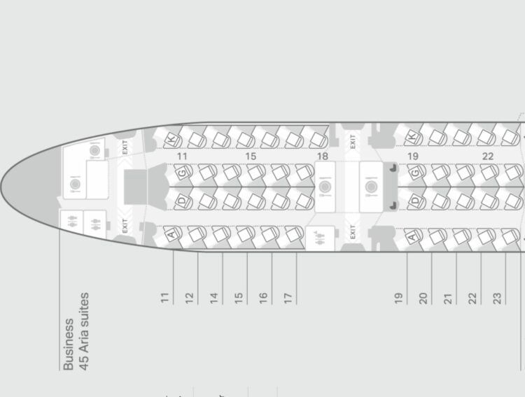 Cathay Pacific Boeing 777er Sitzplan Aria Suite