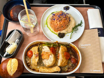 Hauptspeise Lufthansa Business Class Catering Europa