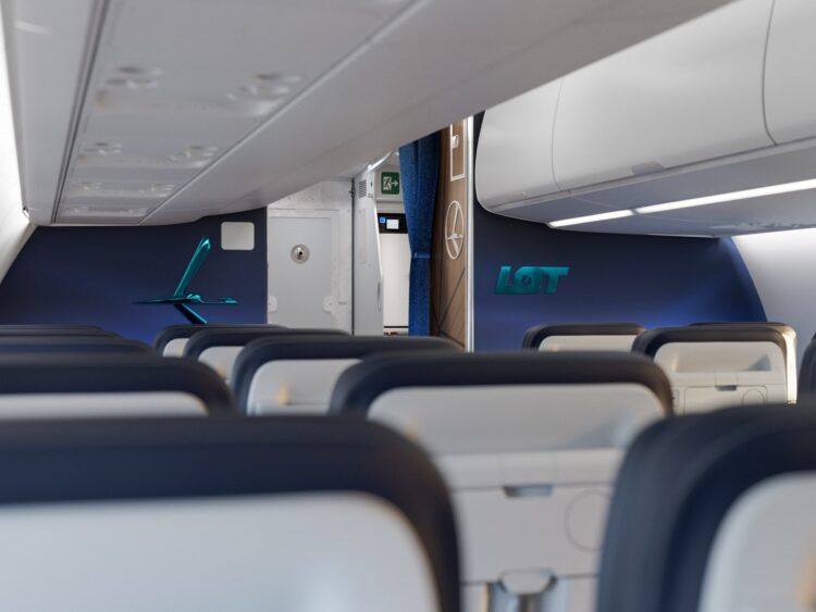 Lot Polish Airlines Airbus A220 Kabine Beitragsbild
