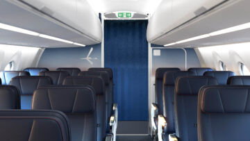 Lot Polish Airlines Airbus A220 Kabine Rear Copyright