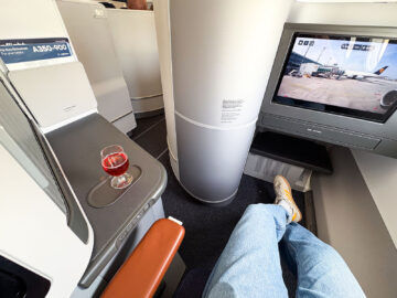 Lufthansa Allegris Business Class Airbus A350 Aperitiv