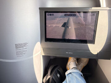Lufthansa Allegris Business Class Airbus A350 Kamera Flug Monitor