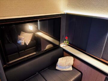 Lufthansa Allegris First Class Airbus A350 Sitz 1de Doppelsuite Ottoman