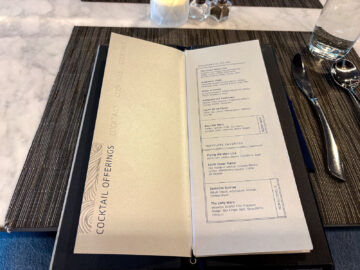 United Polaris Lounge San Francisco Dining Room Drinks Karte 3