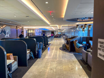 United Polaris Lounge San Francisco Sitze Obere Etage