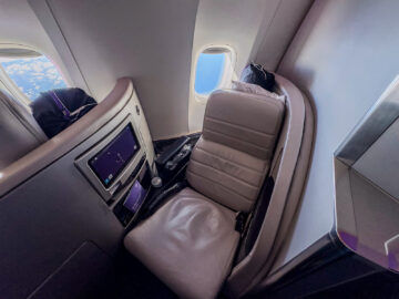 Air New Zealand Business Premier Class Boeing 777 Sitze Aussicht Fenster