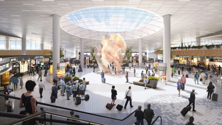 Flughafen Jfk New York Terminal 6 Gastronomie Copyright