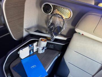Ita Airways Business Class Airbus A330 900neo Ablageflaeche