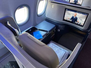 Ita Airways Business Class Airbus A330 900neo Blick Von Hinten Sitz