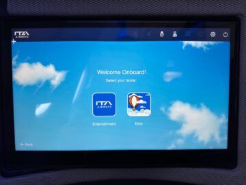 Ita Airways Business Class Airbus A330 900neo Entertainment1