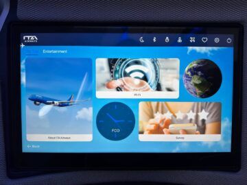 Ita Airways Business Class Airbus A330 900neo Entertainment2