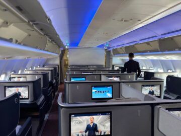 Ita Airways Business Class Airbus A330 900neo Kabine Von Hinten