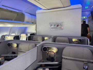 Ita Airways Business Class Airbus A330 900neo Mittelsitze
