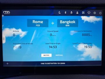 Ita Airways Business Class Airbus A330 900neo Routeninfo
