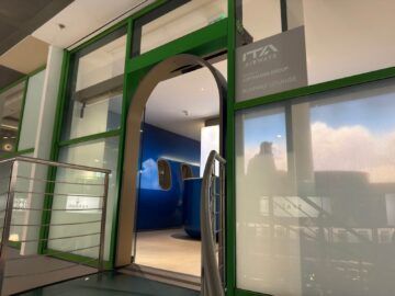 Ita Airways Runway Lounge Mailand Linate Eingang Zur Lounge