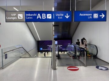 Ita Airways Runway Lounge Mailand Linate Weg Zur Lounge 4