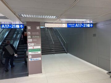 Ita Airways Runway Lounge Mailand Linate Weg Zur Lounge 7