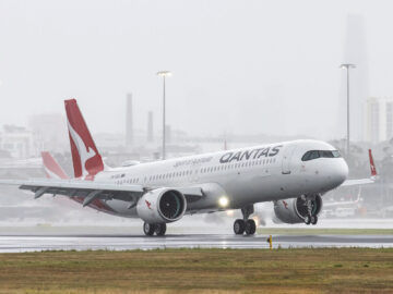 Qantas Airbus A321 Xlr Landung Sydney Copyright