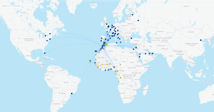 Royal Air Maroc Streckennetz Dezember 2025 Flightconnections