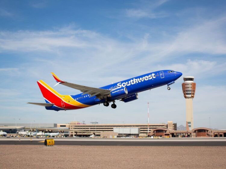 Southwest Airlines Flugzeug Boeing 737 Max Copyright