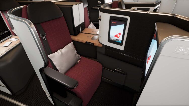 Swiss Senses Business Class Extra Long Bed Seat Copyright
