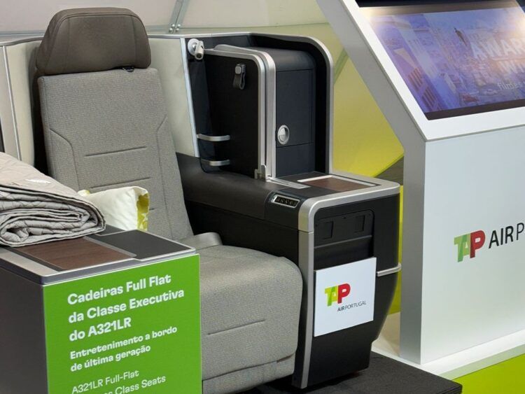 Tap Air Portugal Airbus A321lr Business Class Sitz Messe Copyright