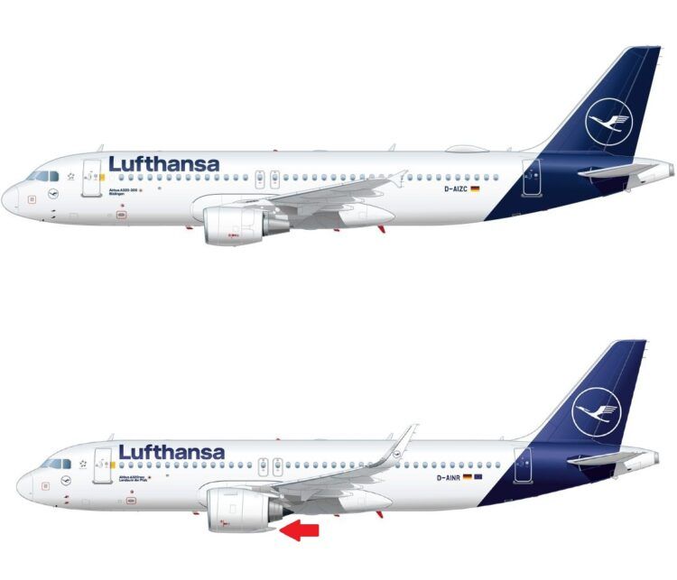Vergleich Airbus A320 Triebwerke