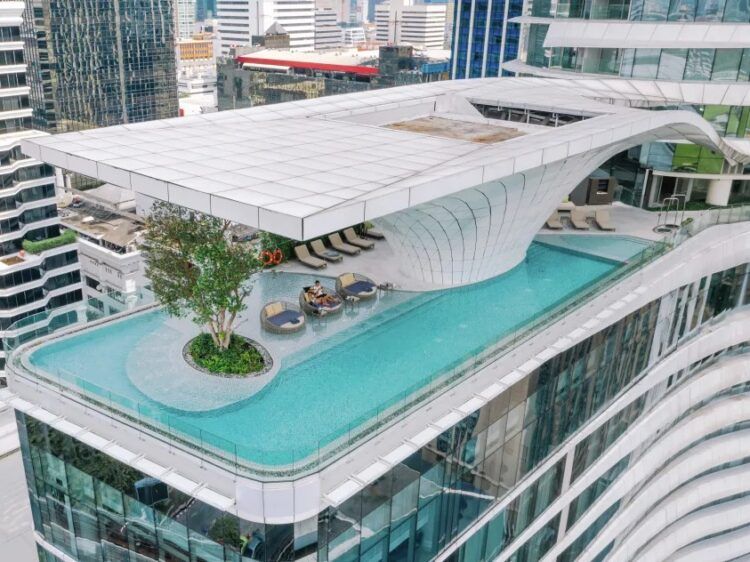 Waldorf Astoria Bangkok Pool Fassade Copyright