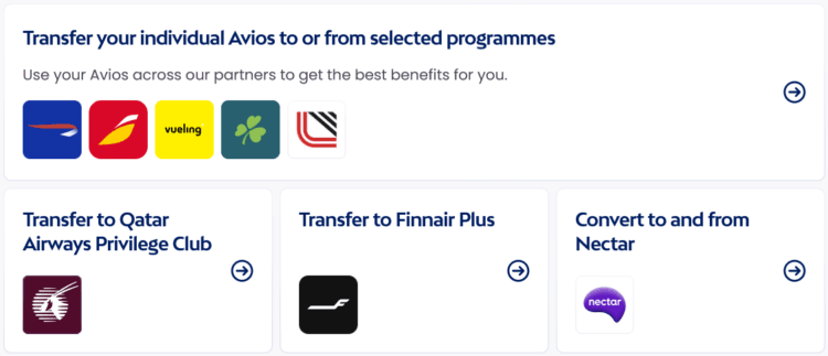 Avios Transfer Avios Com