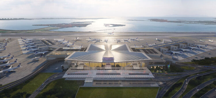 Jfk Airport Terminal One Aerial 2 Copyright