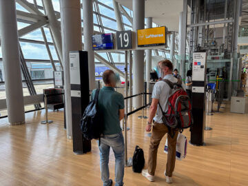 Lufthansa Aribus A350 Ex Pal Business Class Boarding