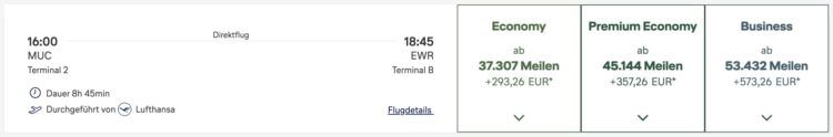 Miles And More Praemienflug Lufthansa Allegris Business Class Muenchen Newark September 2025