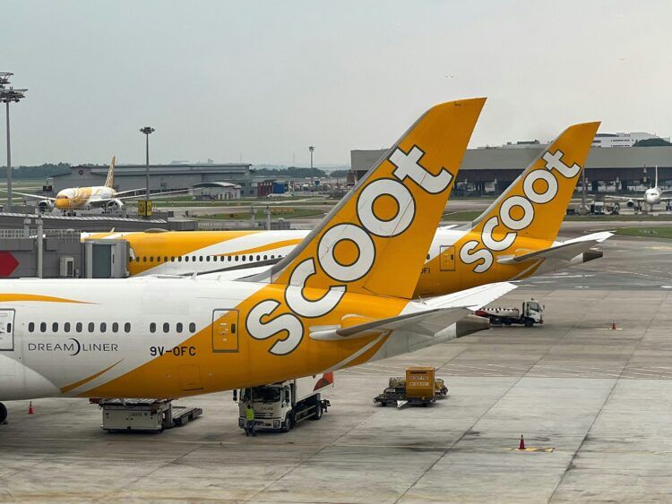 Scoot Boeing 787 Flugzeug Heckflosse Unsplash